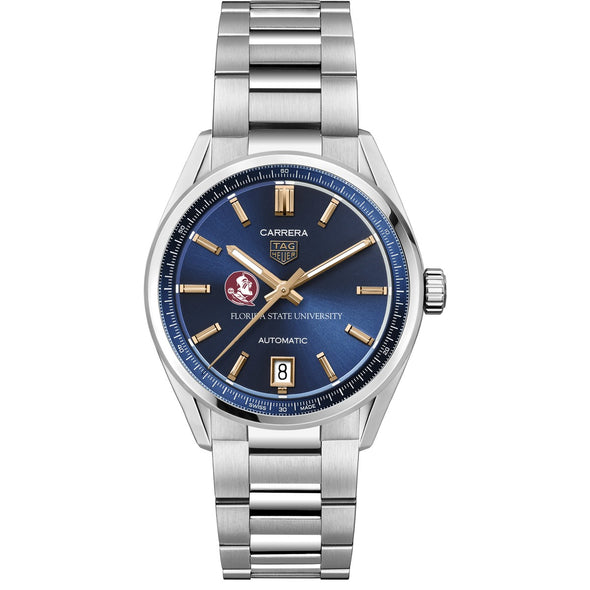 FSU Women&#39;s TAG Heuer Steel Carrera with Blue Dial Shot #2