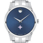 Furman Men's Movado Collection Stainless Steel Watch with Blue Dial Shot #1