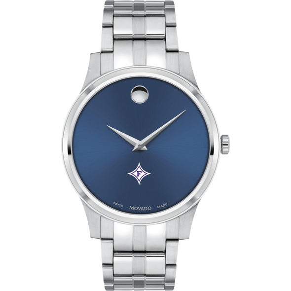 Furman Men&#39;s Movado Collection Stainless Steel Watch with Blue Dial Shot #2