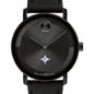 Furman University Men's Movado BOLD with Black Leather Strap Shot #1