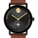 Furman University Men's Movado BOLD with Cognac Leather Strap