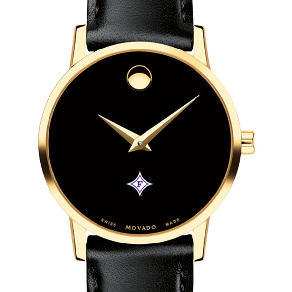 Furman Women&#39;s Movado Gold Museum Classic Leather Shot #1