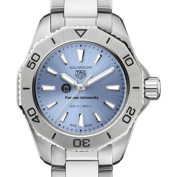 Furman Women&#39;s TAG Heuer Steel Aquaracer with Blue Sunray Dial Shot #1