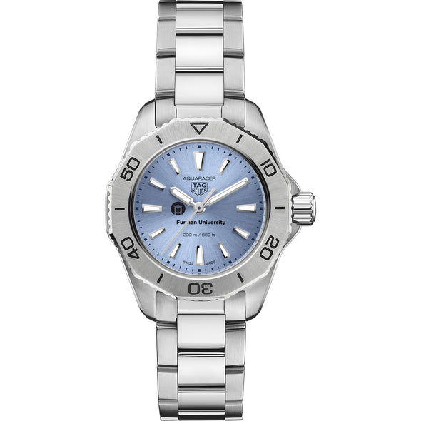 Furman Women&#39;s TAG Heuer Steel Aquaracer with Blue Sunray Dial Shot #2