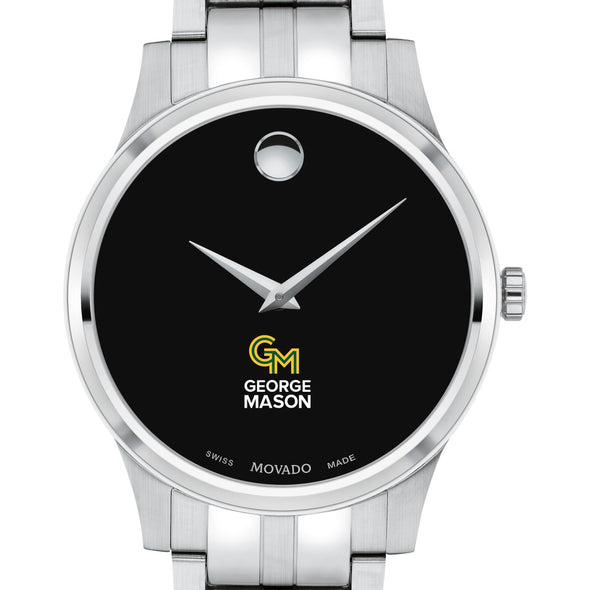 George Mason Men&#39;s Movado Collection Stainless Steel Watch with Black Dial Shot #1