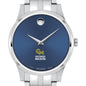 George Mason Men's Movado Collection Stainless Steel Watch with Blue Dial Shot #1