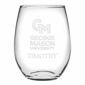 George Mason Stemless Wine Glasses Made in the USA Shot #1