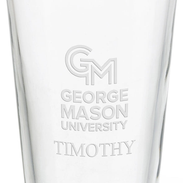 George Mason University 16 oz Pint Glass Shot #3