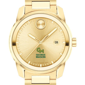 George Mason University Men&#39;s Movado BOLD Gold with Date Window Shot #1