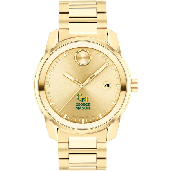 George Mason University Men&#39;s Movado BOLD Gold with Date Window Shot #2