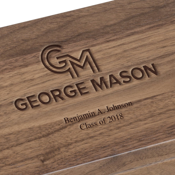 George Mason University Solid Walnut Desk Box Shot #2