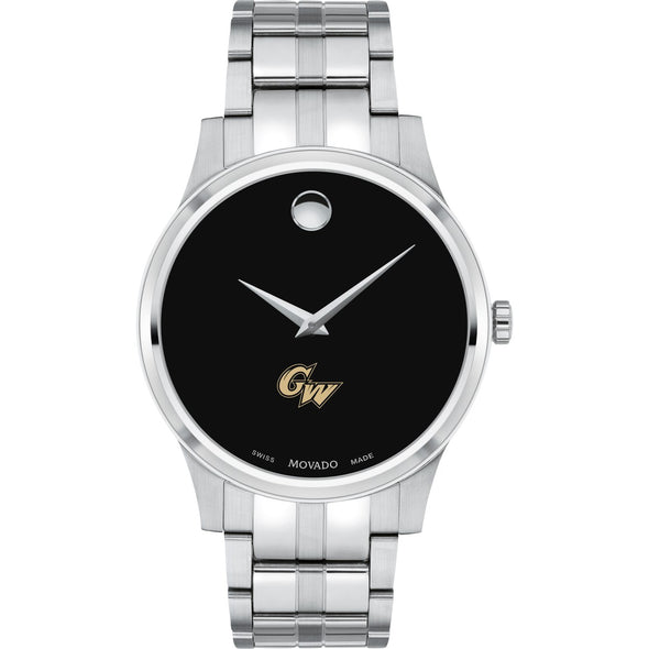 George Washington Men&#39;s Movado Collection Stainless Steel Watch with Black Dial Shot #2