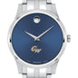 George Washington Men's Movado Collection Stainless Steel Watch with Blue Dial Shot #1