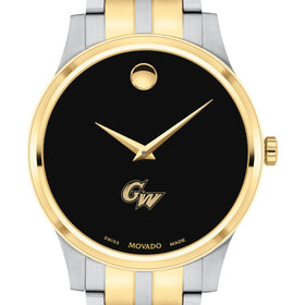 George Washington Men&#39;s Movado Collection Two-Tone Watch with Black Dial Shot #1