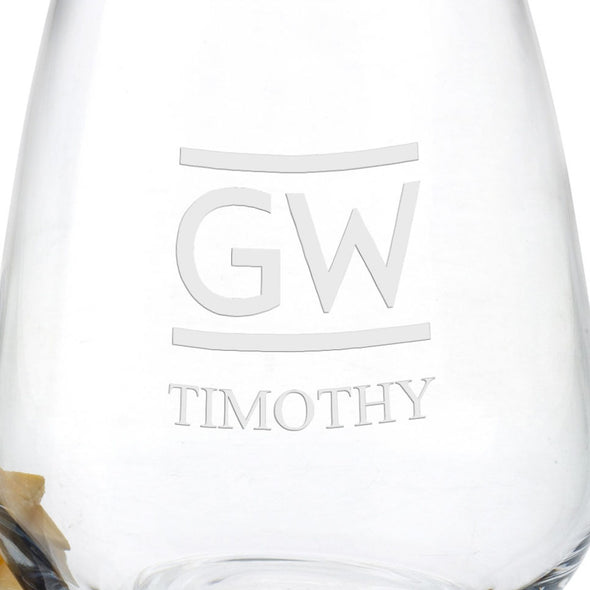 George Washington Stemless Wine Glasses Shot #3