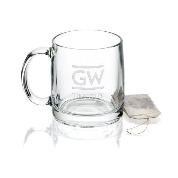 George Washington University 13 oz Glass Coffee Mug Shot #1