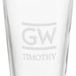 George Washington University 16 oz Pint Glass Shot #3