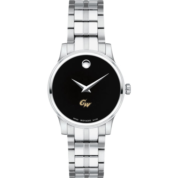 George Washington Women&#39;s Movado Stainless Steel Watch with Black Dial Shot #2