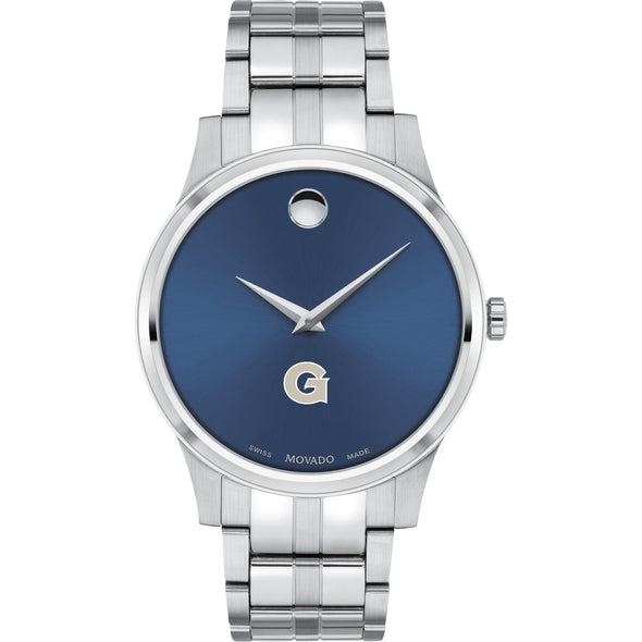 Georgetown Men&#39;s Movado Collection Stainless Steel Watch with Blue Dial Shot #2