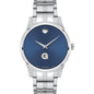 Georgetown Men's Movado Collection Stainless Steel Watch with Blue Dial Shot #2