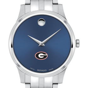 Georgia Men&#39;s Movado Collection Stainless Steel Watch with Blue Dial Shot #1