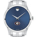 Georgia Men's Movado Collection Stainless Steel Watch with Blue Dial