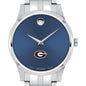 Georgia Men's Movado Collection Stainless Steel Watch with Blue Dial Shot #1