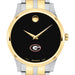 Georgia Men's Movado Collection Two-Tone Watch with Black Dial