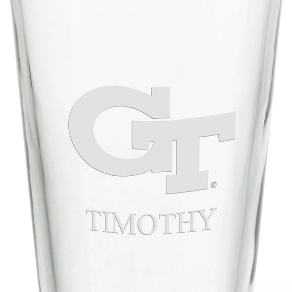 Georgia Tech 16 oz Pint Glass Shot #3