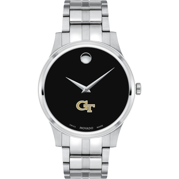 Georgia Tech Men&#39;s Movado Collection Stainless Steel Watch with Black Dial Shot #2