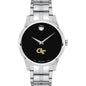 Georgia Tech Men's Movado Collection Stainless Steel Watch with Black Dial Shot #2