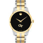 Georgia Tech Men's Movado Collection Two-Tone Watch with Black Dial Shot #2