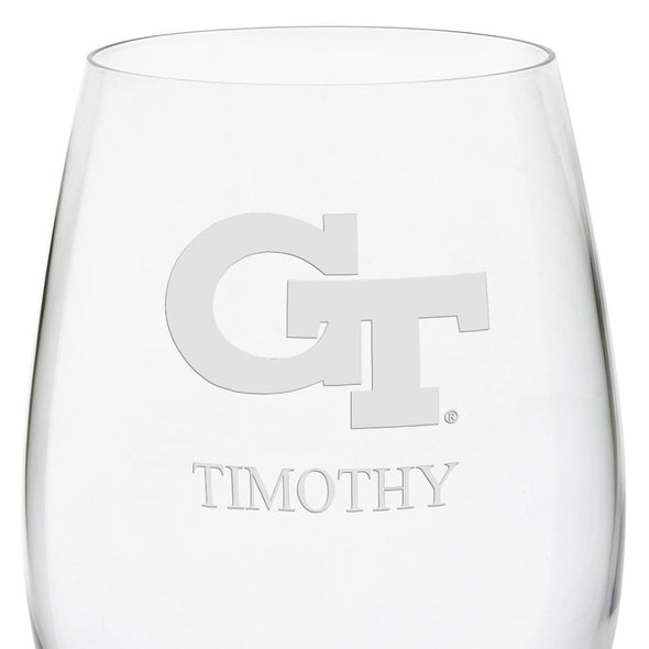 Georgia Tech Red Wine Glasses Shot #3