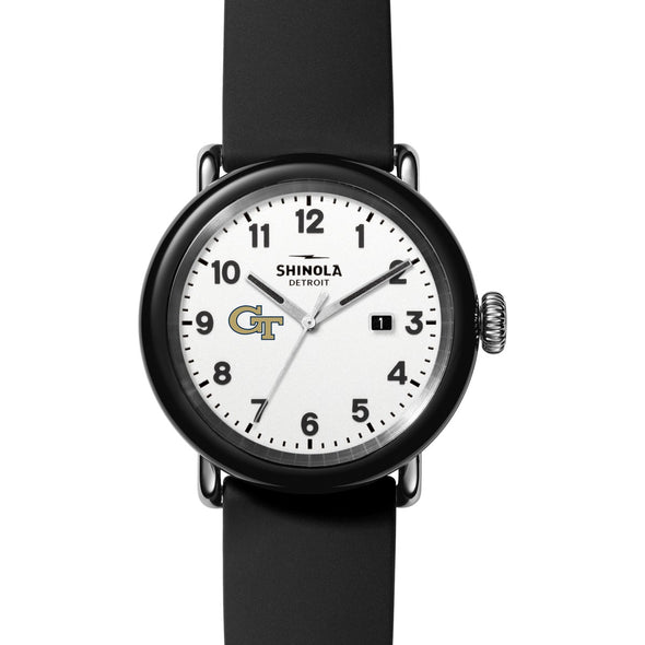 Georgia Tech Shinola Watch, The Detrola 43 mm White Dial at M.LaHart &amp; Co. Shot #2