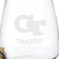 Georgia Tech Stemless Wine Glasses Shot #3