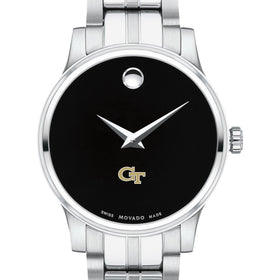 Georgia Tech Women&#39;s Movado Stainless Steel Watch with Black Dial Shot #1