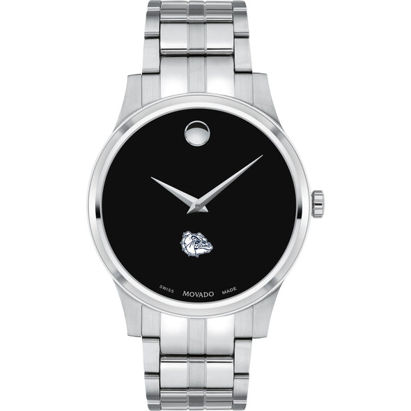 Gonzaga Men&#39;s Movado Collection Stainless Steel Watch with Black Dial Shot #2