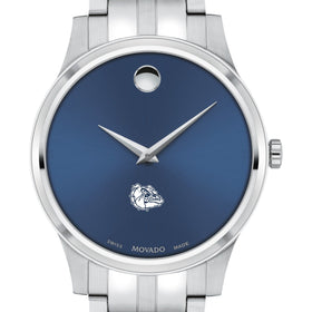 Gonzaga Men&#39;s Movado Collection Stainless Steel Watch with Blue Dial Shot #1