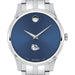 Gonzaga Men's Movado Collection Stainless Steel Watch with Blue Dial