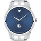 Gonzaga Men's Movado Collection Stainless Steel Watch with Blue Dial Shot #1