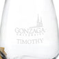 Gonzaga Stemless Wine Glasses Shot #3