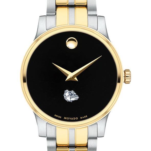 Gonzaga Women&#39;s Movado Collection Two-Tone Watch with Black Dial Shot #1