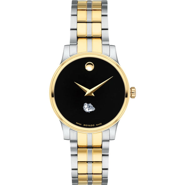 Gonzaga Women&#39;s Movado Collection Two-Tone Watch with Black Dial Shot #2