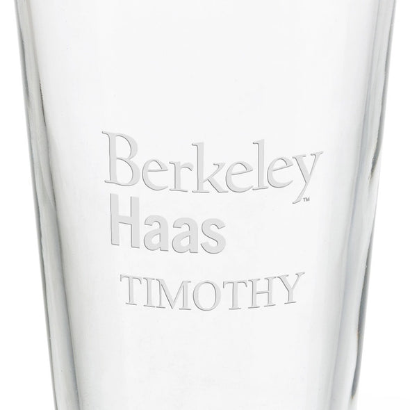 Haas School of Business 16 oz Pint Glass Shot #3