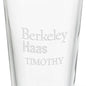 Haas School of Business 16 oz Pint Glass Shot #3