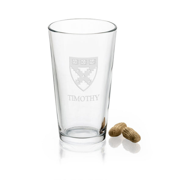 Harvard Business School 16 oz Pint Glass Shot #1