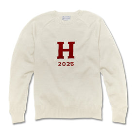 Harvard Class of 2025 Ivory and Maroon Sweater by M.LaHart Shot #1