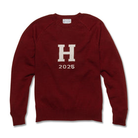 Harvard Class of 2025 Maroon and Ivory Sweater by M.LaHart Shot #1