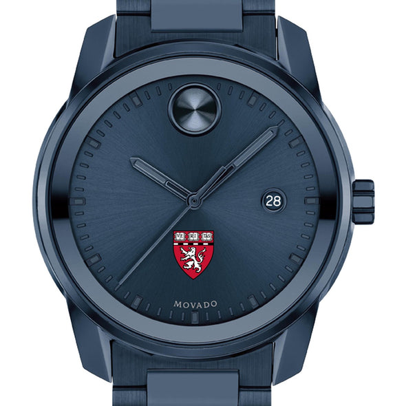 Harvard Medical School Men&#39;s Movado BOLD Blue Ion with Date Window Shot #1