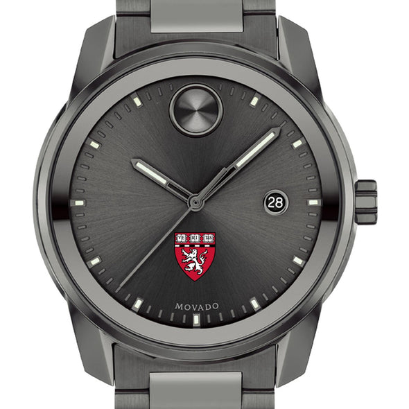 Harvard Medical School Men&#39;s Movado BOLD Gunmetal Grey with Date Window Shot #1